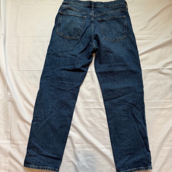 Old Navy The Slouchy Straight Jeans Size 6 Mid Rise Light Wash Relaxed Fit - Picture 2 of 12